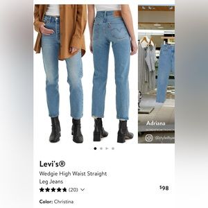 Levi’s Wedgie High Waist Straight Leg Jeans